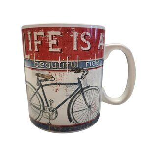 Life is A Beautiful Ride Bicycle X Large Over-Sized Coffee Mug 32 oz Pela Studio
